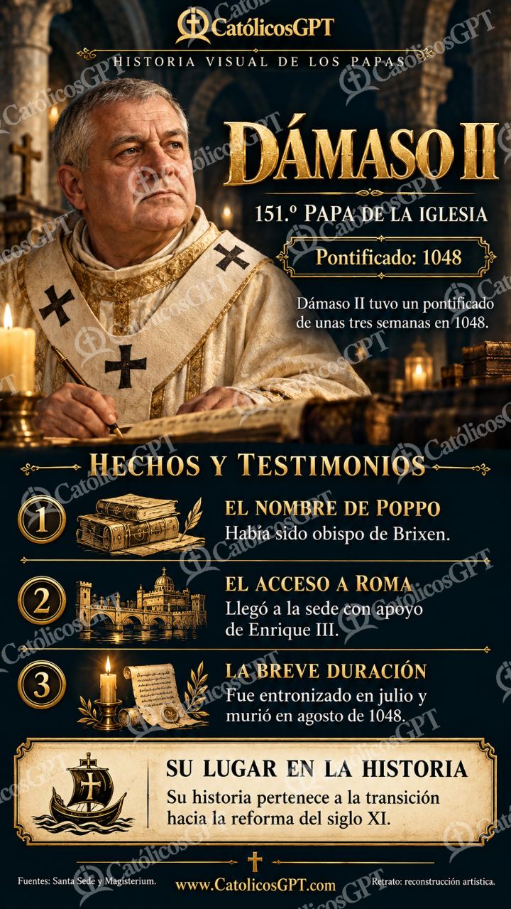 Imagen católica de Historia de los Papas 151 CatolicosGPT 9x16 — Formación católica