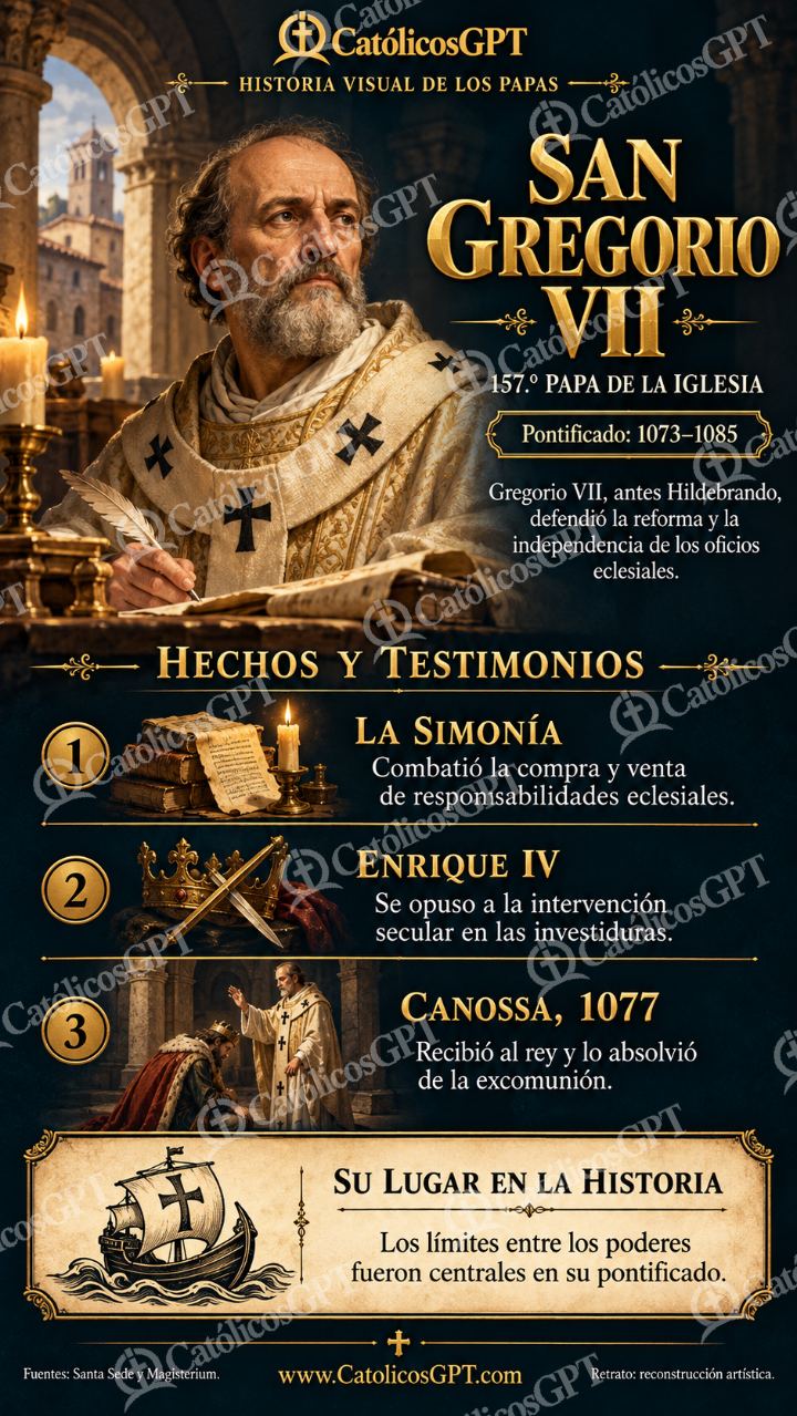 Imagen católica de Historia de los Papas 157 CatolicosGPT 9x16 — Formación católica