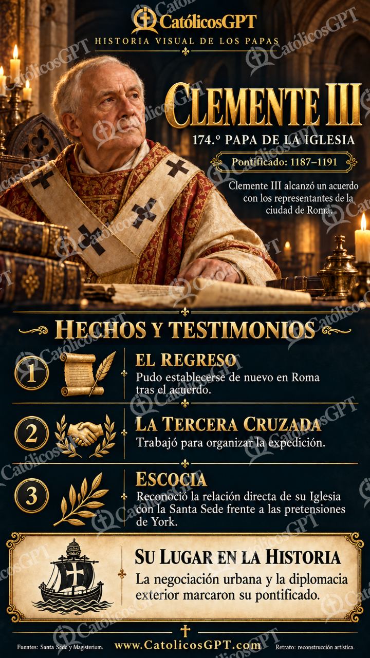 Imagen católica de Historia de los Papas 174 CatolicosGPT 9x16 — Formación católica