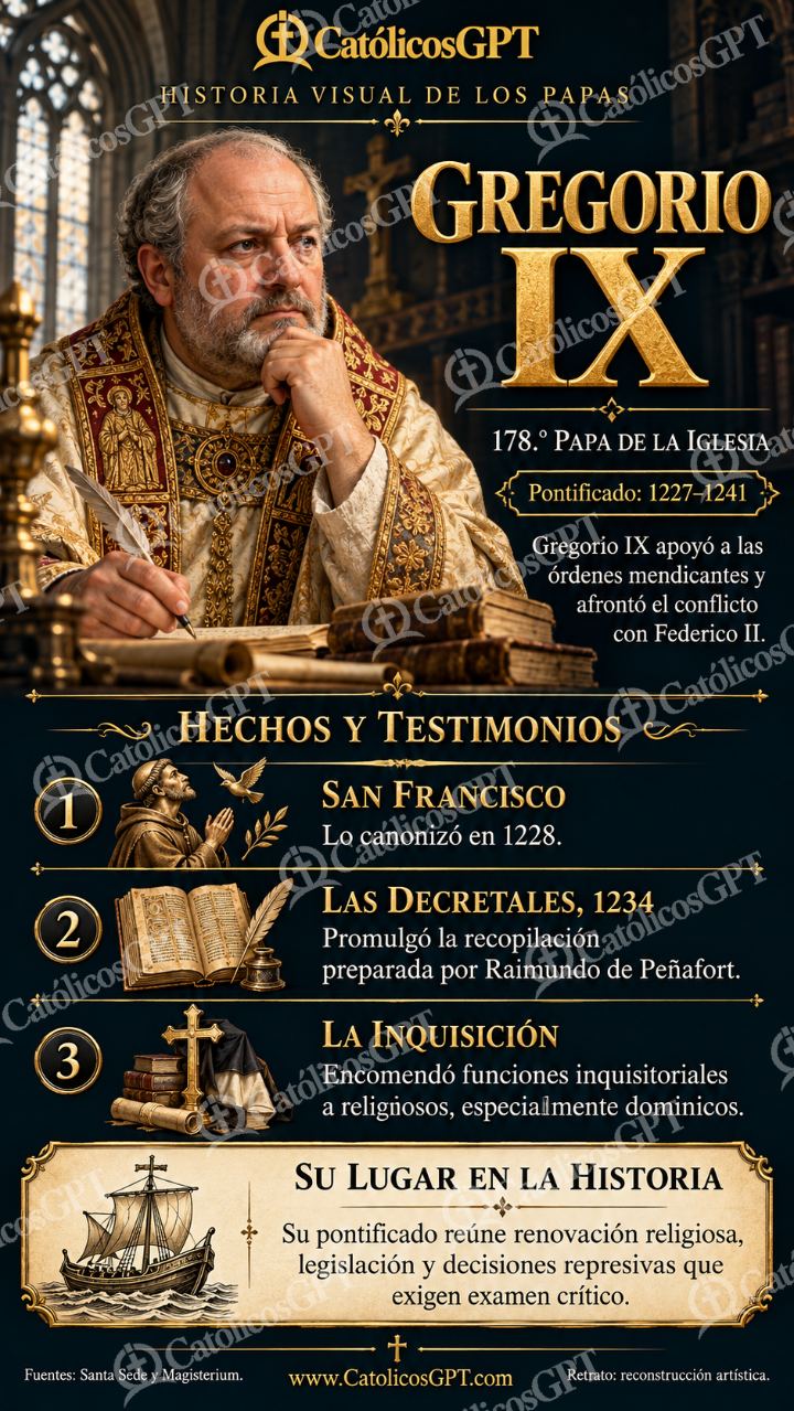 Imagen católica de Historia de los Papas 178 CatolicosGPT 9x16 — Formación católica
