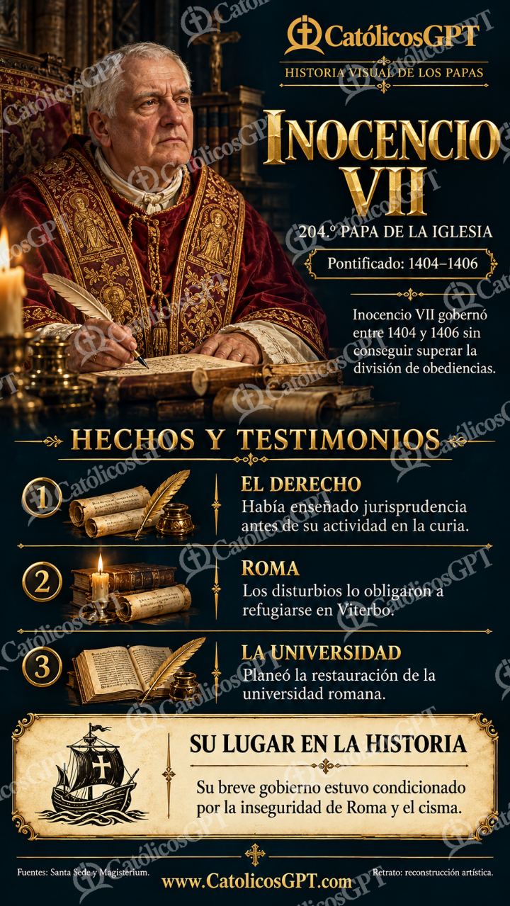 Imagen católica de Historia de los Papas 204 CatolicosGPT 9x16 — Formación católica