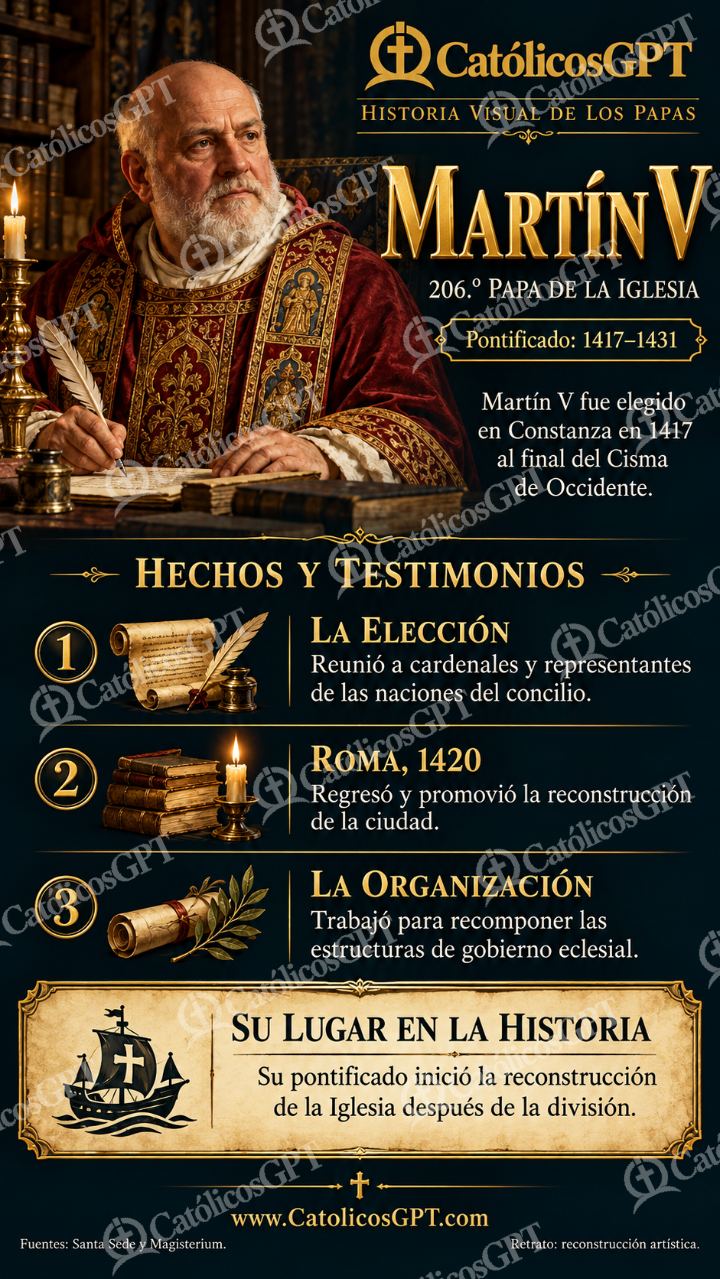 Imagen católica de Historia de los Papas 206 CatolicosGPT 9x16 — Formación católica