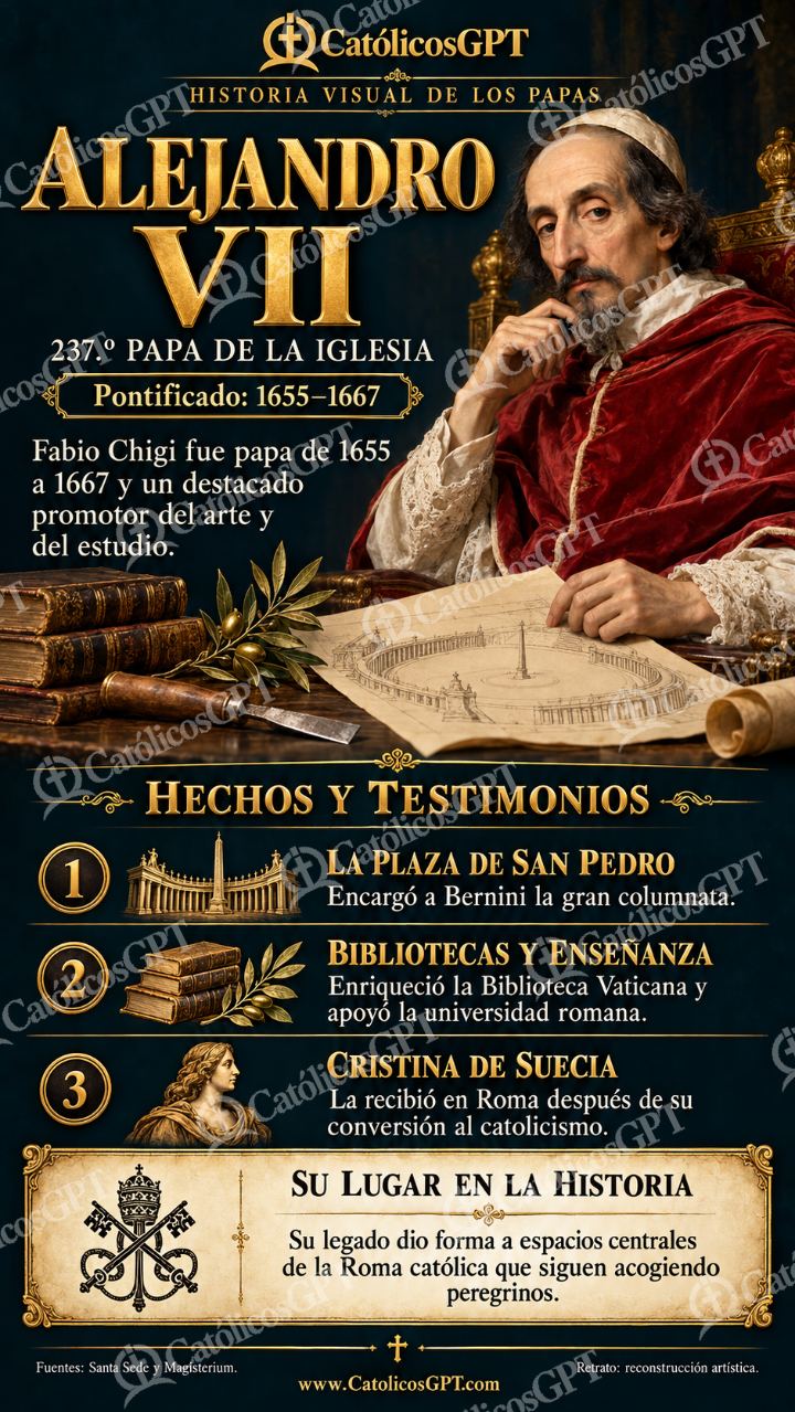 Imagen católica de Historia de los papas: Alejandro VII — Formación católica