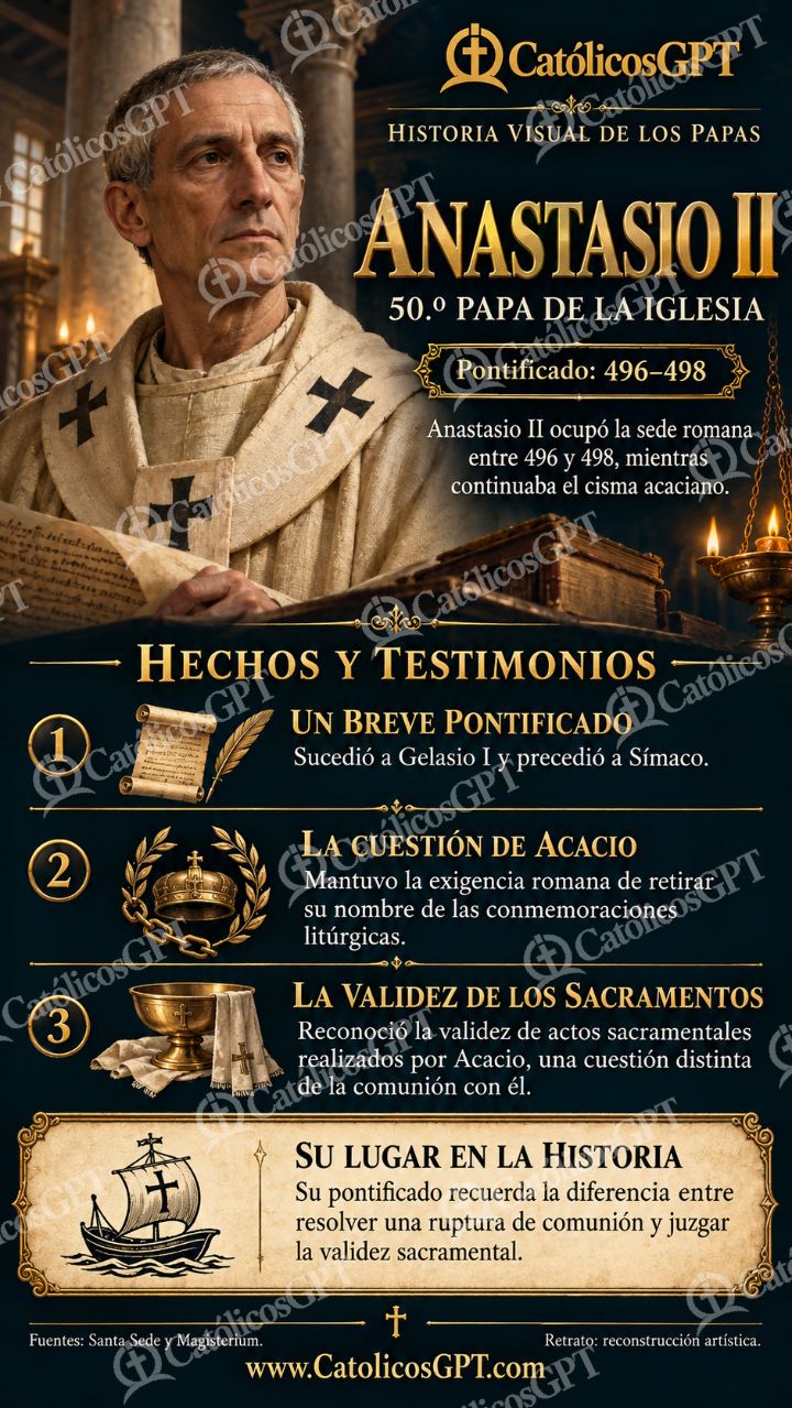 Imagen católica de Historia de los papas: Anastasio II — Formación católica