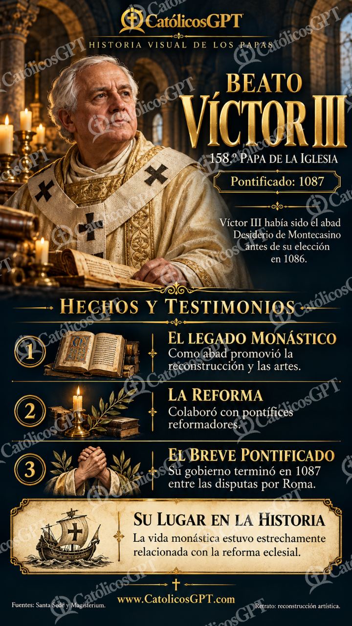 Imagen católica de Historia de los papas: Beato Víctor III — Formación católica
