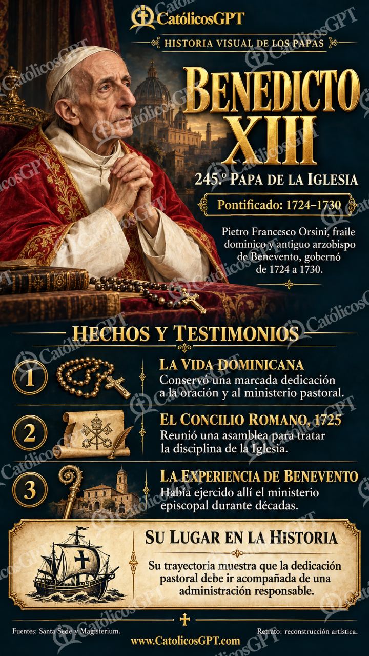 Imagen católica de Historia de los papas: Benedicto XIII — Formación católica