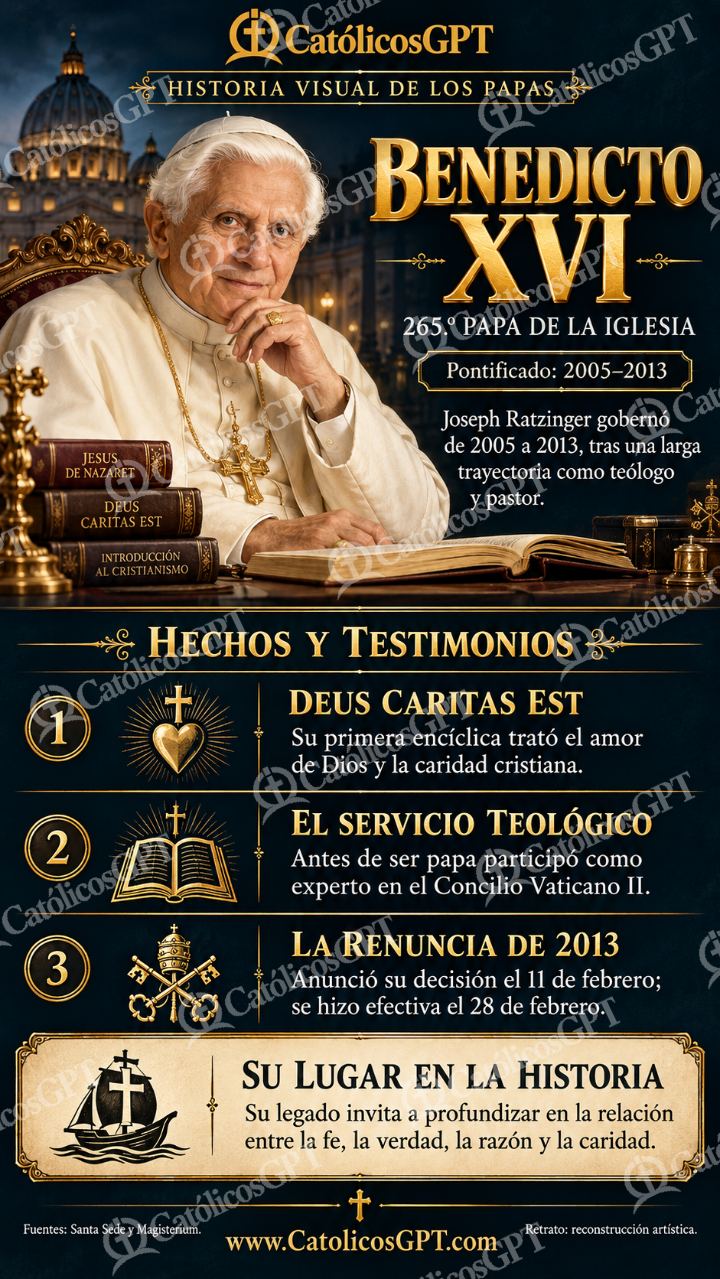 Imagen católica de Historia de los papas: Benedicto XVI — Formación católica