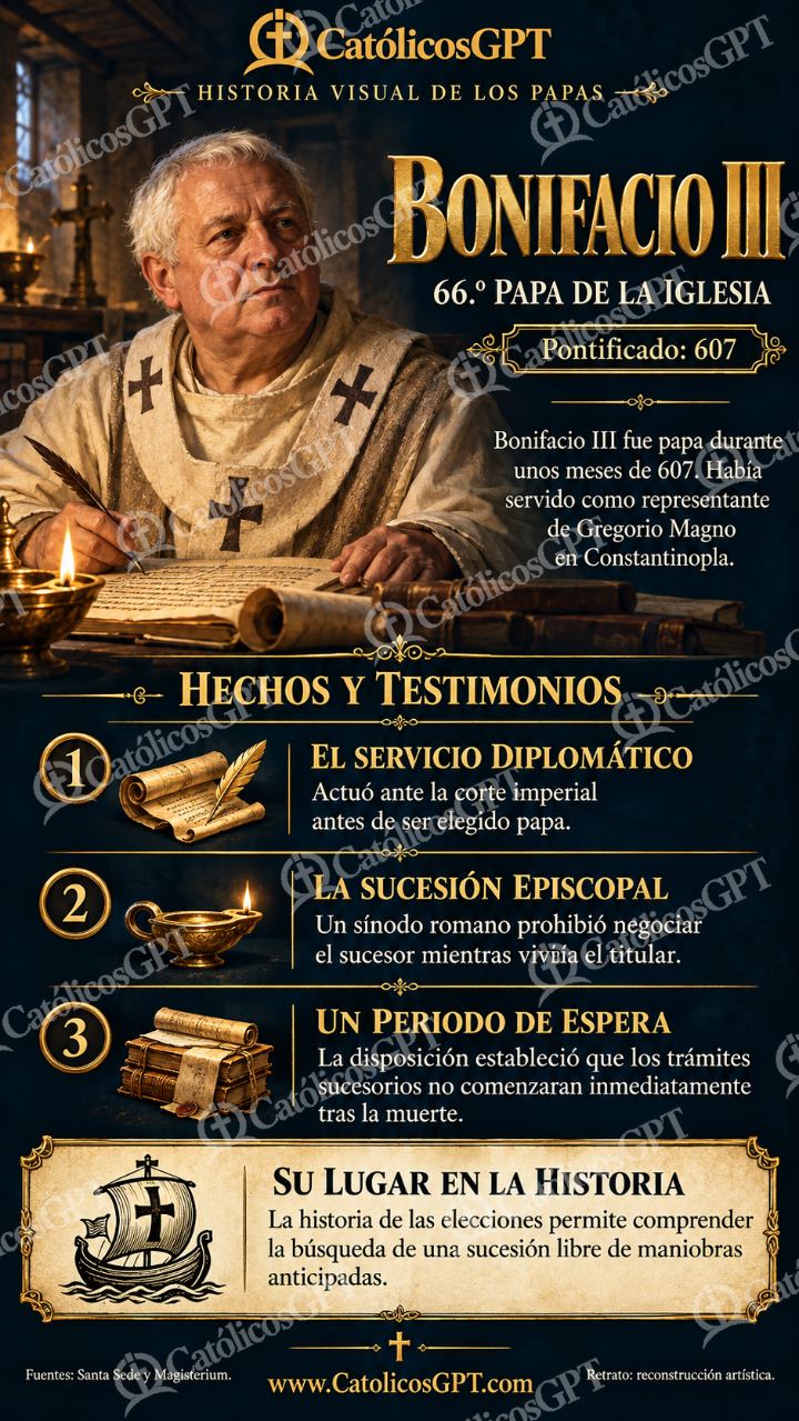 Imagen católica de Historia de los papas: Bonifacio III — Formación católica