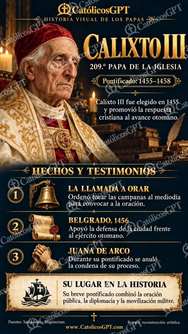 Imagen católica de Historia de los papas: Calixto III — Formación católica