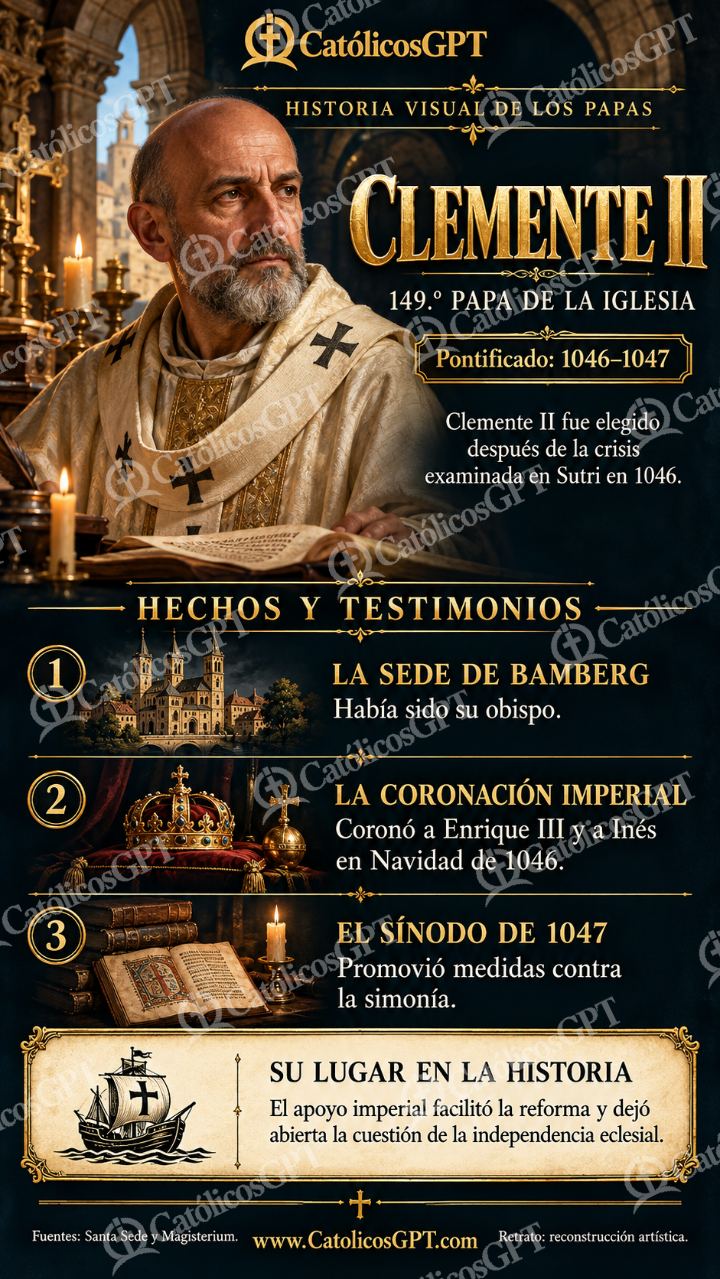 Imagen católica de Historia de los papas: Clemente II — Formación católica
