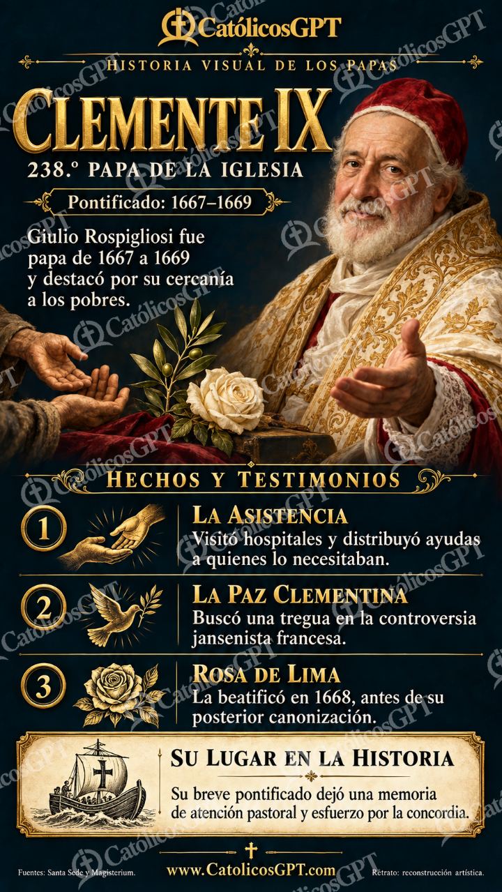 Imagen católica de Historia de los papas: Clemente IX — Formación católica