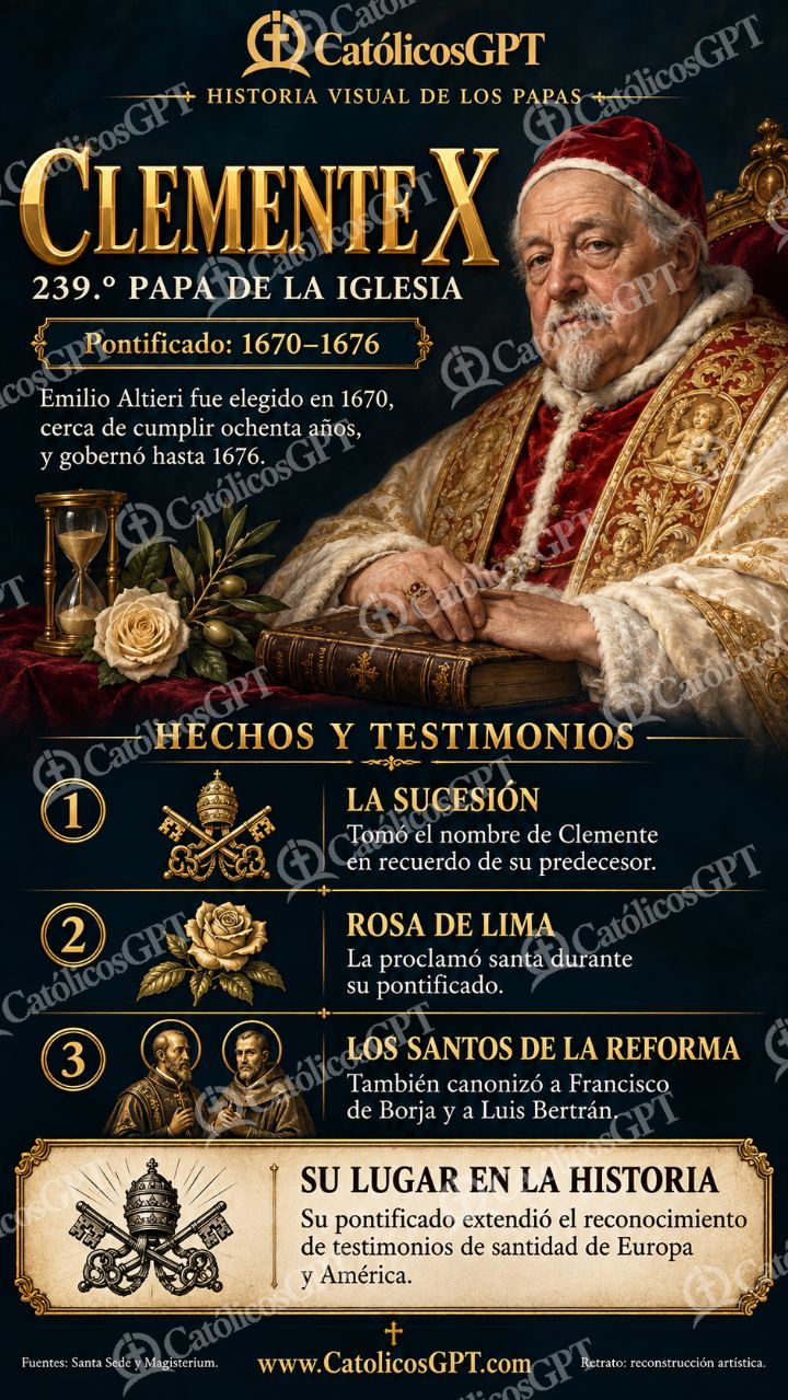 Imagen católica de Historia de los papas: Clemente X — Formación católica
