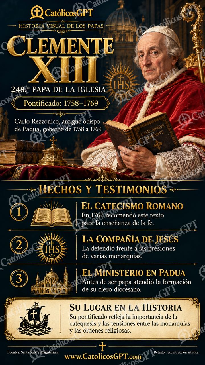 Imagen católica de Historia de los papas: Clemente XIII — Formación católica