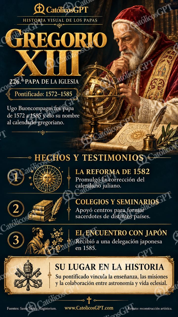 Imagen católica de Historia de los papas: Gregorio XIII — Formación católica