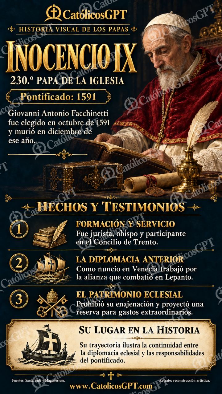 Imagen católica de Historia de los papas: Inocencio IX — Formación católica