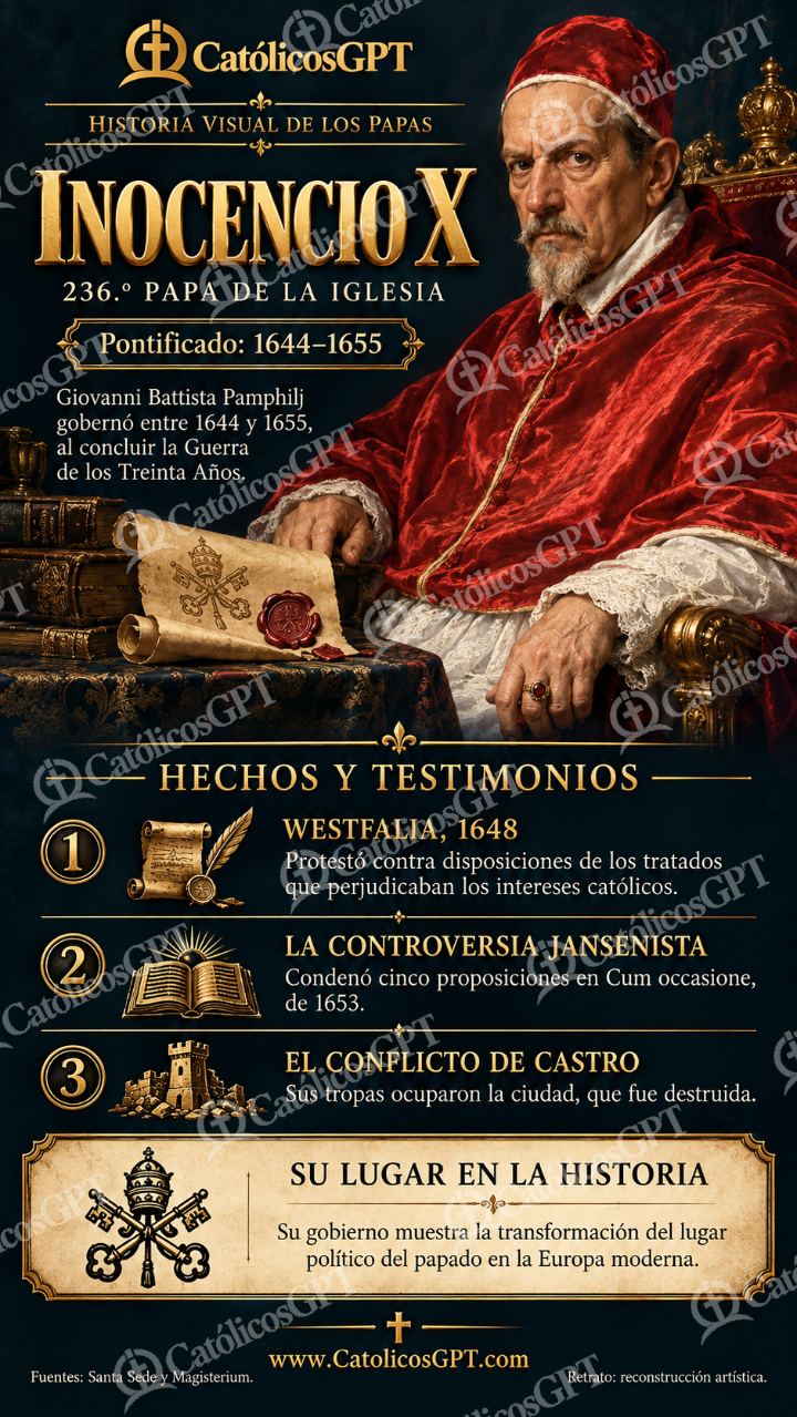 Imagen católica de Historia de los papas: Inocencio X — Formación católica