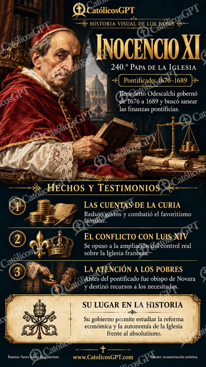 Imagen católica de Historia de los papas: Inocencio XI — Formación católica