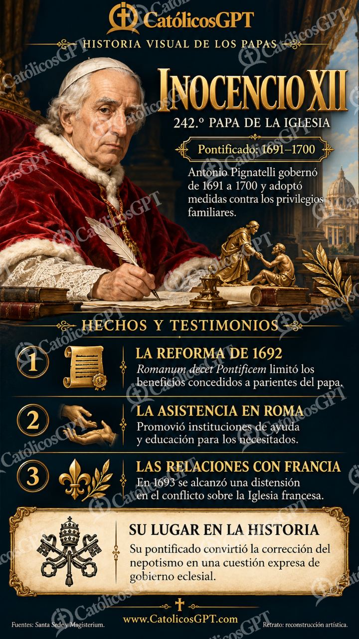 Imagen católica de Historia de los papas: Inocencio XII — Formación católica