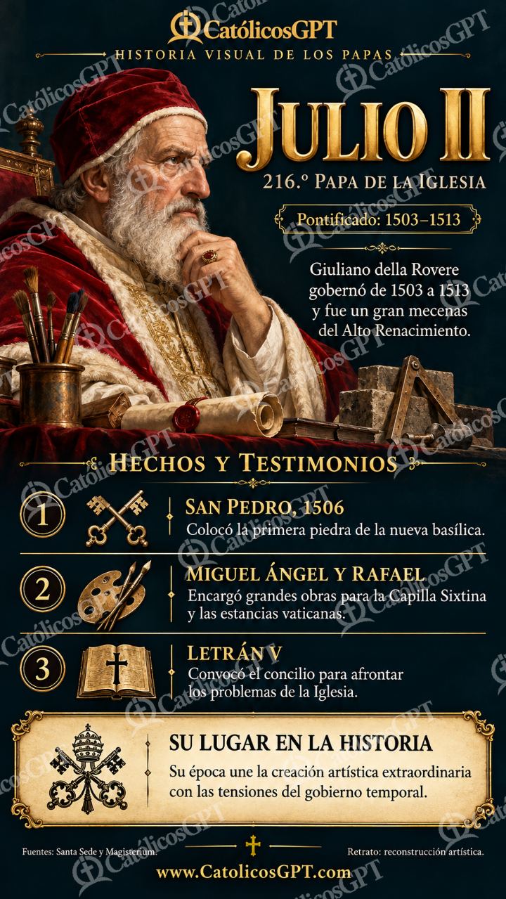 Imagen católica de Historia de los papas: Julio II — Formación católica