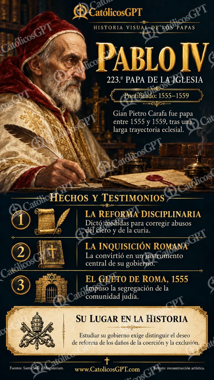 Imagen católica de Historia de los papas: Pablo IV — Formación católica