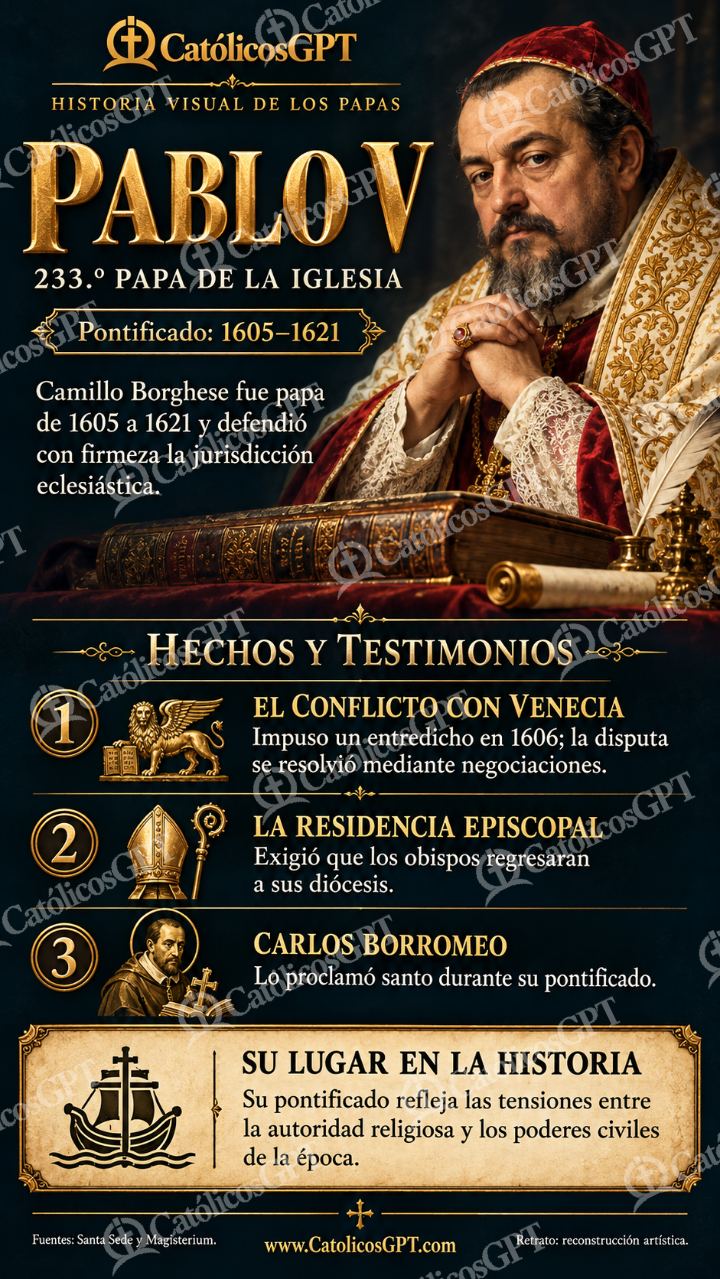 Imagen católica de Historia de los papas: Pablo V — Formación católica