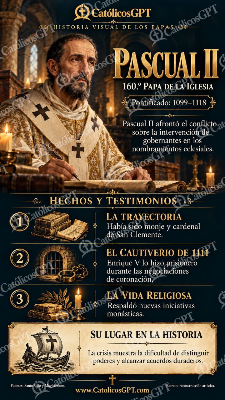 Imagen católica de Historia de los papas: Pascual II — Formación católica