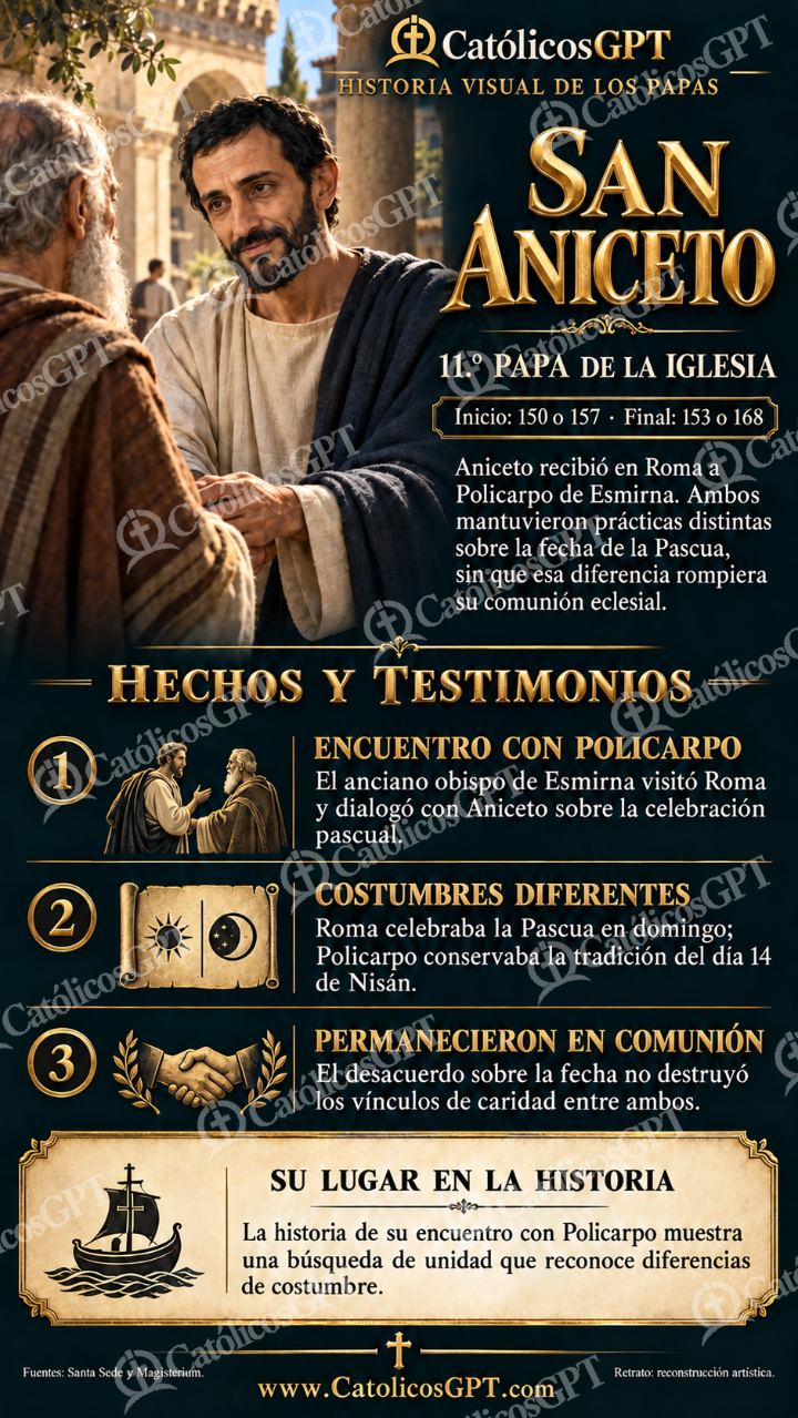 Imagen católica de Historia de los papas: San Aniceto — Formación católica