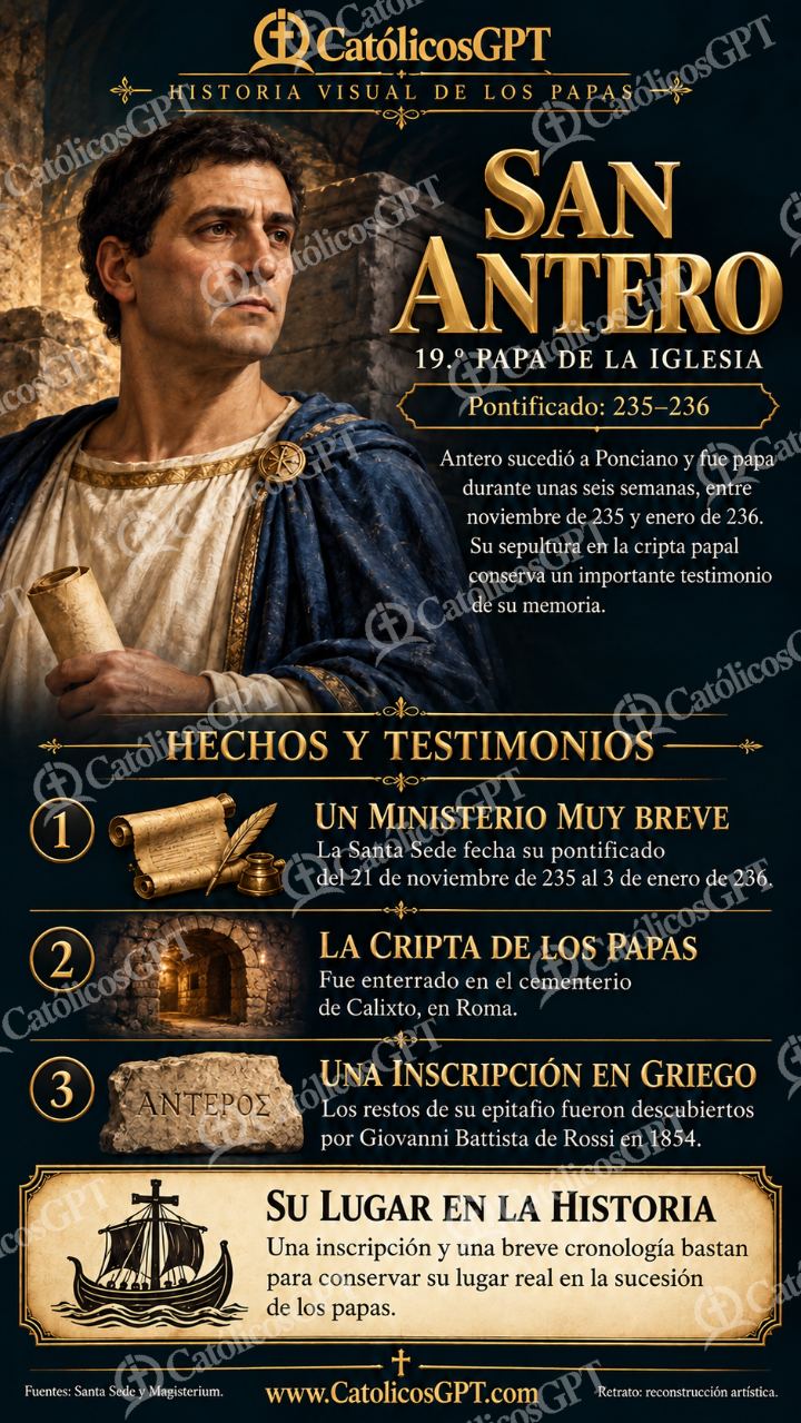 Imagen católica de Historia de los papas: San Antero — Formación católica