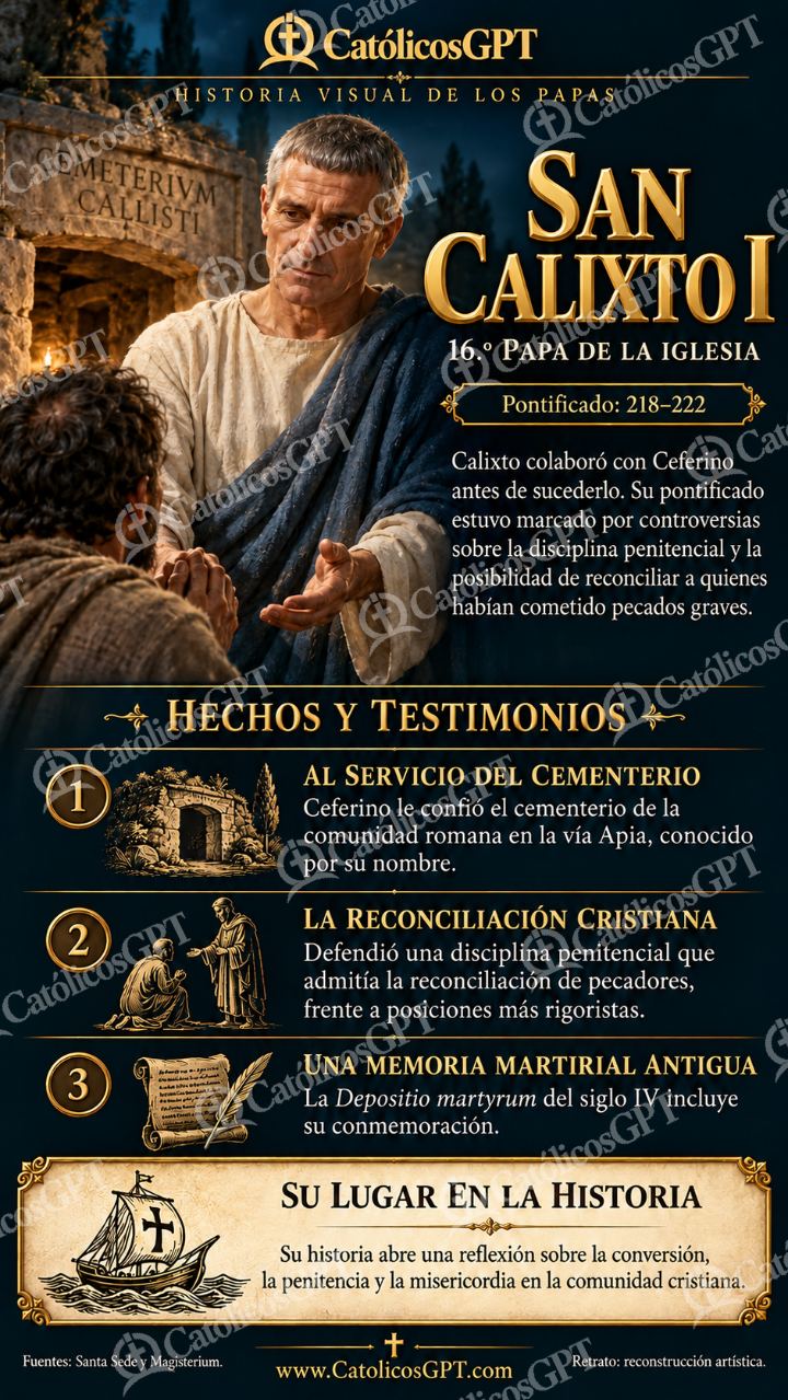 Imagen católica de Historia de los papas: San Calixto I — Formación católica