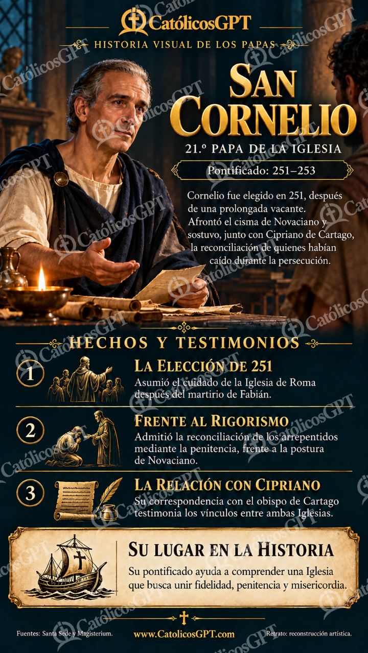 Imagen católica de Historia de los papas: San Cornelio — Formación católica