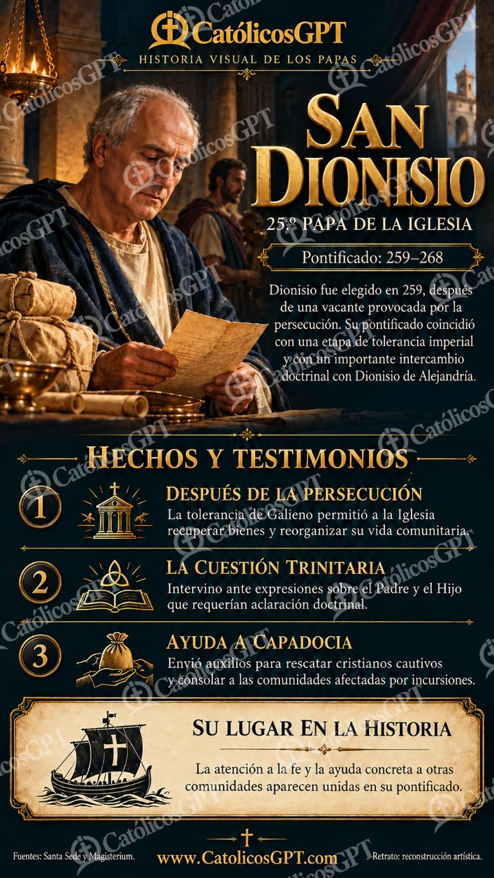 Imagen católica de Historia de los papas: San Dionisio — Formación católica