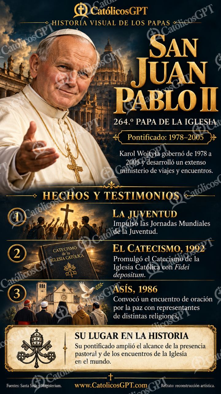 Imagen católica de Historia de los papas: San Juan Pablo II — Formación católica