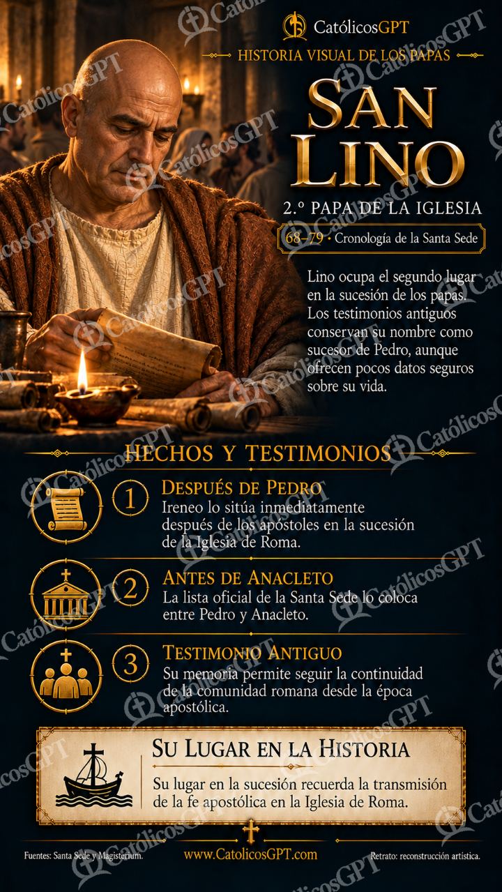 Imagen católica de Historia de los papas: San Lino — Formación católica