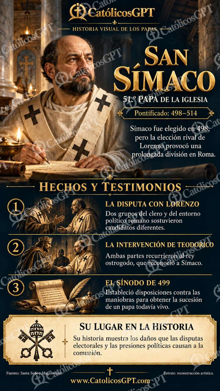 Imagen católica de Historia de los papas: San Símaco — Formación católica