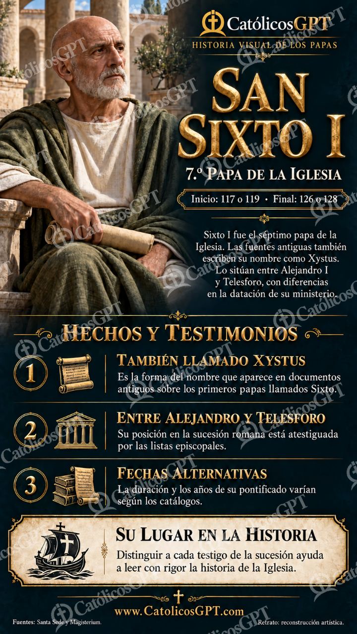 Imagen católica de Historia de los papas: San Sixto I — Formación católica