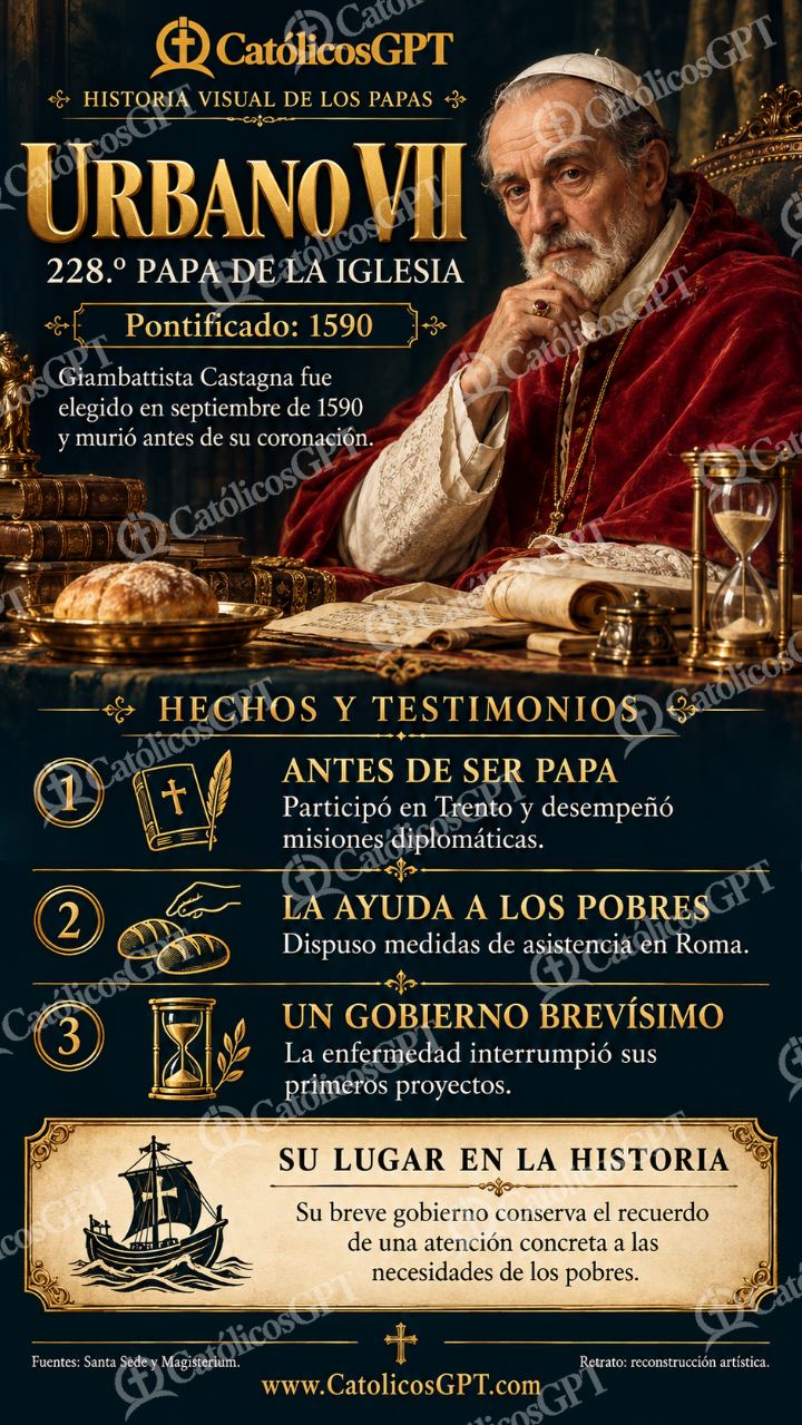 Imagen católica de Historia de los papas: Urbano VII — Formación católica