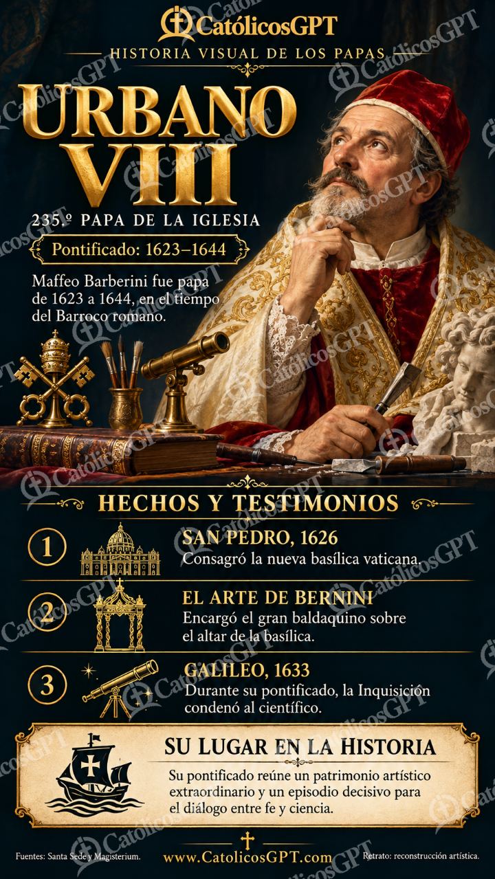 Imagen católica de Historia de los papas: Urbano VIII — Formación católica
