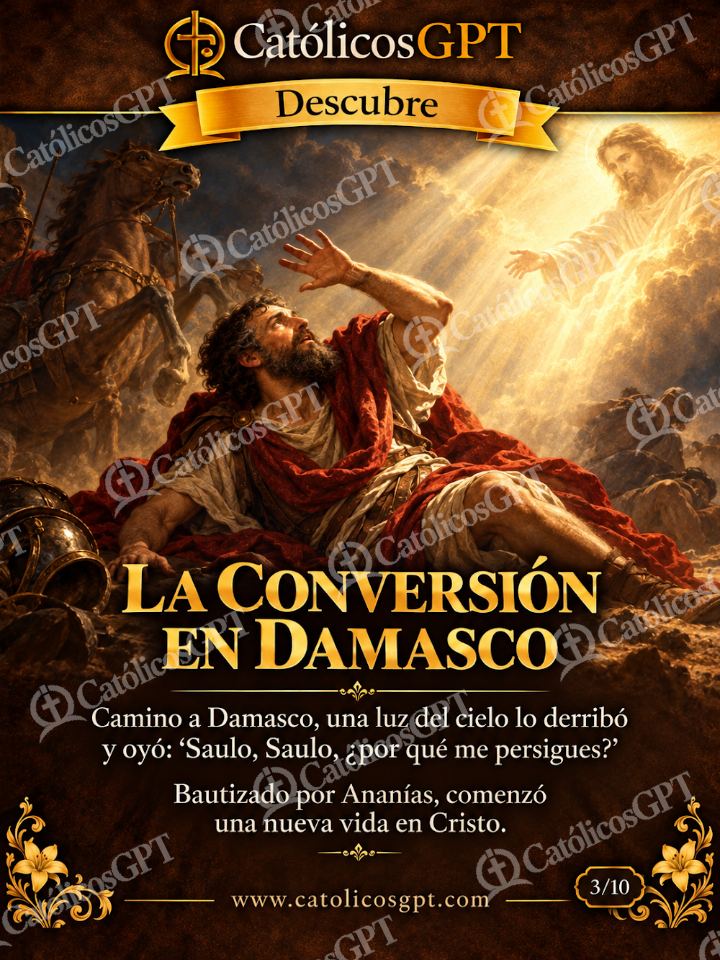 Imagen católica de La conversión de saulo en damasco — Formación católica
