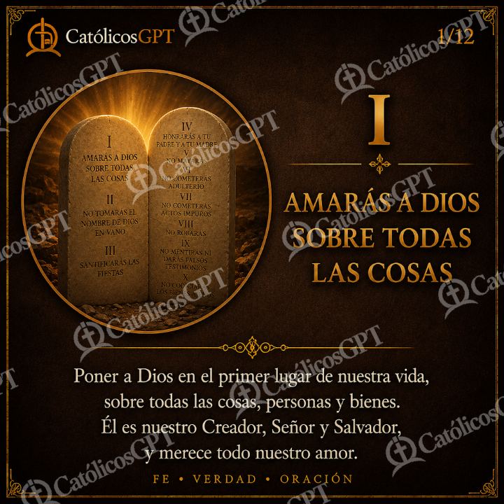 Imagen católica de mandamiento — Formación católica