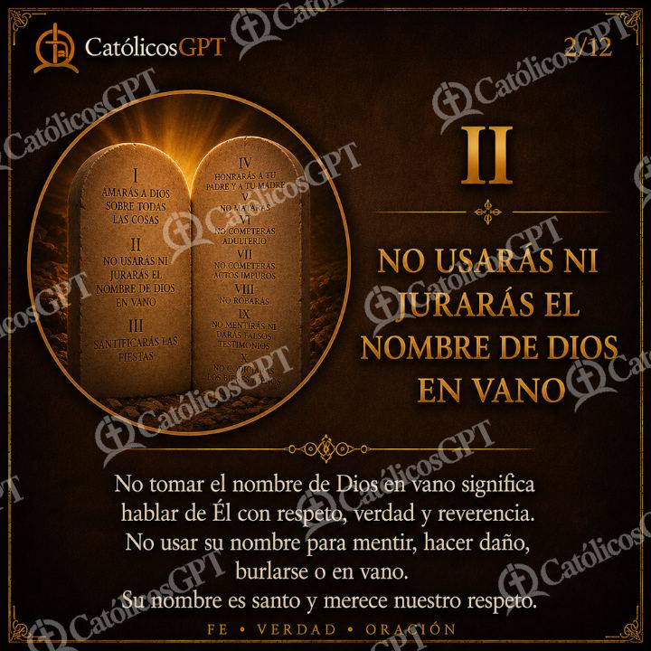 Imagen católica de mandamiento — Formación católica