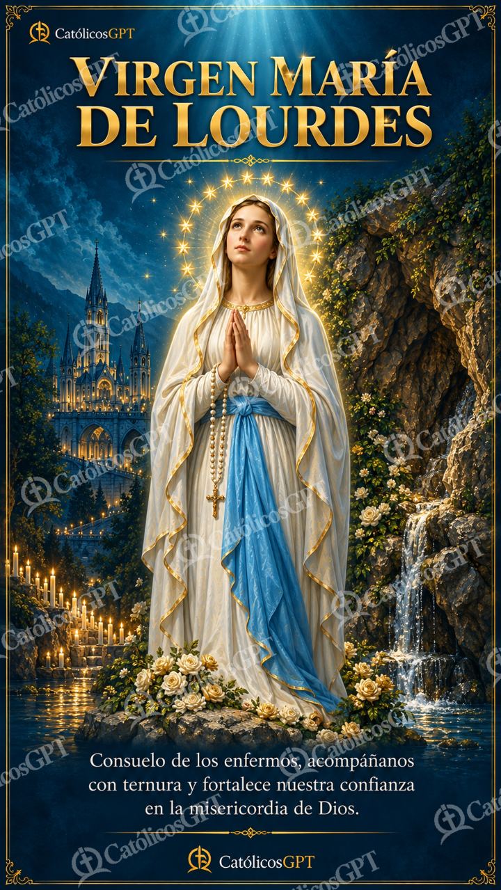 Imagen católica de MARIA 003 VIRGEN MARIA DE LOURDES — Virgen María