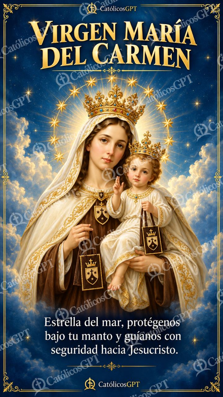 Imagen católica de MARIA 004 VIRGEN MARIA DEL CARMEN — Virgen María