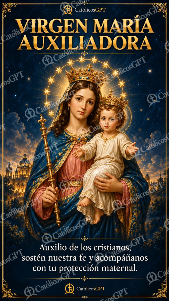 Imagen católica de MARIA 005 VIRGEN MARIA AUXILIADORA — Virgen María