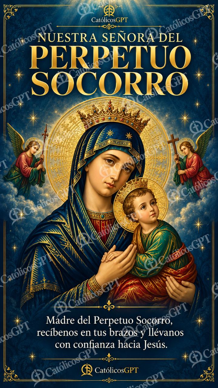 Imagen católica de MARIA 006 NUESTRA SENORA DEL PERPETUO SOCORRO — Virgen María