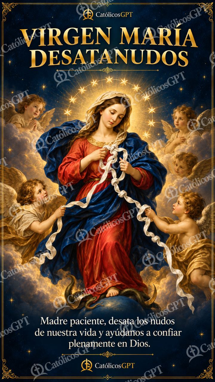 Imagen católica de MARIA 009 VIRGEN MARIA DESATANUDOS — Virgen María