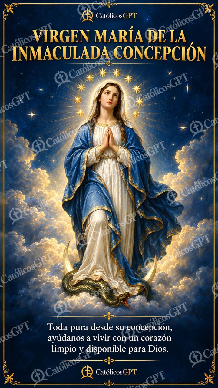 Imagen católica de MARIA 016 VIRGEN MARIA DE LA INMACULADA CONCEPCION — Virgen María