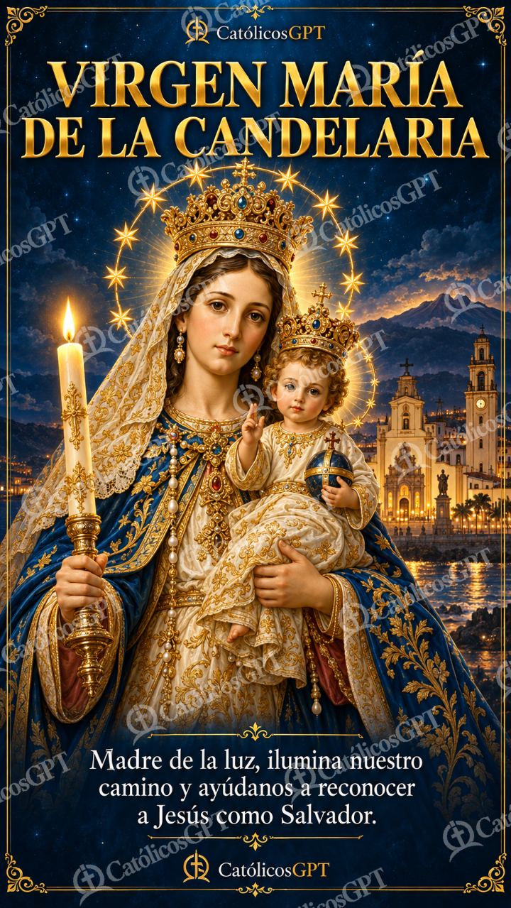 Imagen católica de MARIA 022 VIRGEN MARIA DE LA CANDELARIA — Virgen María