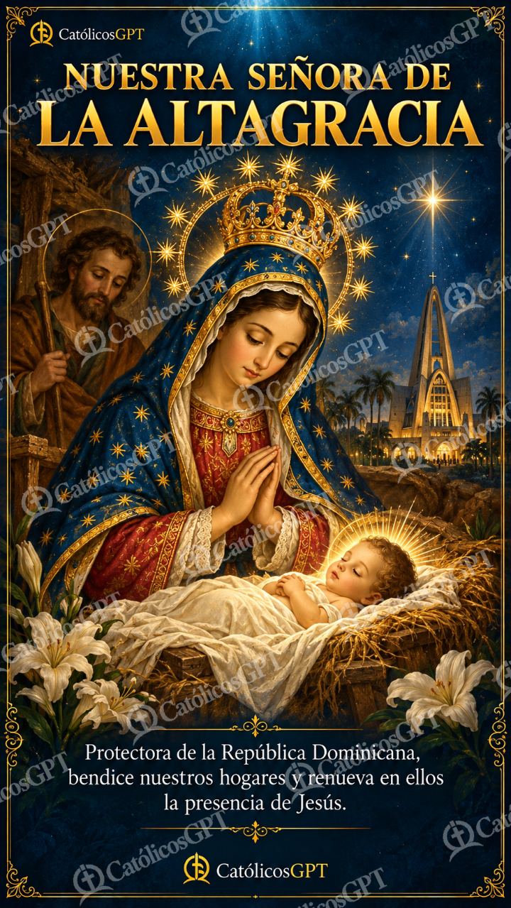Imagen católica de MARIA 024 NUESTRA SENORA DE LA ALTAGRACIA — Virgen María