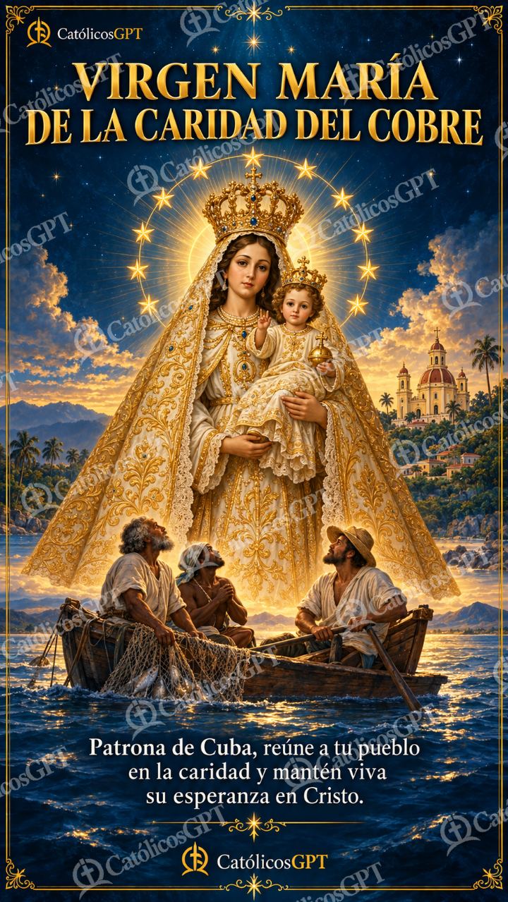 Imagen católica de MARIA 025 VIRGEN MARIA DE LA CARIDAD DEL COBRE — Virgen María