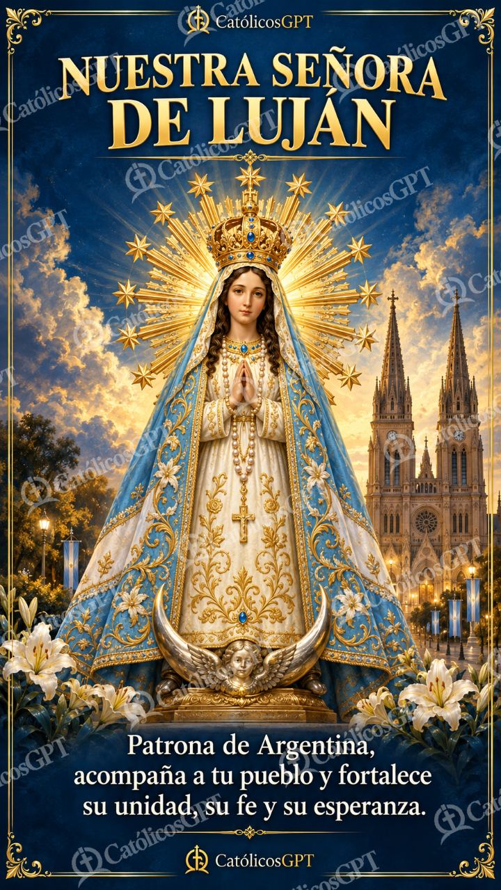 Imagen católica de MARIA 026 NUESTRA SENORA DE LUJAN — Virgen María
